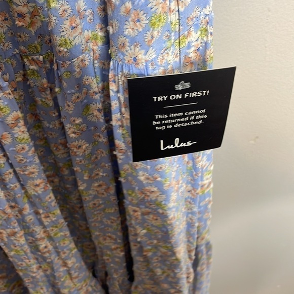 Lulu’s | Sunny Bliss Floral Tiered Maxi Dress Size XL NWT - Picture 7 of 11